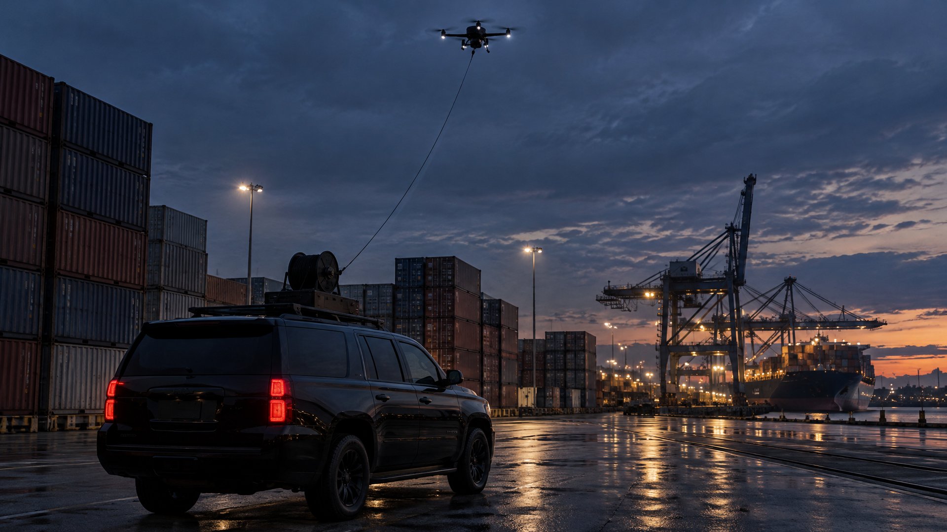Drone photo: Tethered Overwatch
